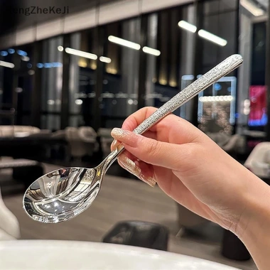 Thìa Inox Cán Dài Chống Gỉ Sáng Bóng - Muỗng Ăn Súp Đầu Tròn Sang Trọng Giá Chỉ 4199đ 4