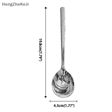 Thìa Inox Cán Dài Chống Gỉ Sáng Bóng - Muỗng Ăn Súp Đầu Tròn Sang Trọng Giá Chỉ 4199đ 7