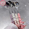 Thìa Inox Ngọc Trai Tay Cầm - Khuấy, Kem, Bánh, Tráng Miệng, Dao Kéo Tiện Ích Bếp 6