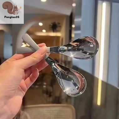 Thìa inox tay cầm dài Hàn Quốc – Bộ đồ ăn dày, khuấy, đá, ăn tối, tráng miệng, nĩa COD – Giá chỉ 42.020₫