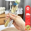 Thìa muỗng inox 316 đầu vuông GB66 - Chất cao cấp, dùng cho kem, sữa chua, hoa quả - Giá ưu đãi 66.000₫