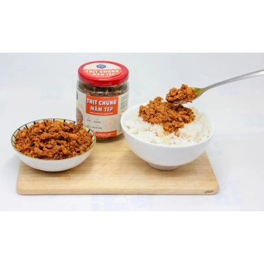 Thịt trứng mắm tép 170g Lê Gia - XanhSam Organic, protein cao, không bảo quản 3