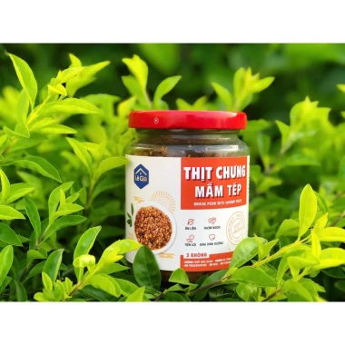 Thịt trứng mắm tép 170g Lê Gia - XanhSam Organic, protein cao, không bảo quản 6