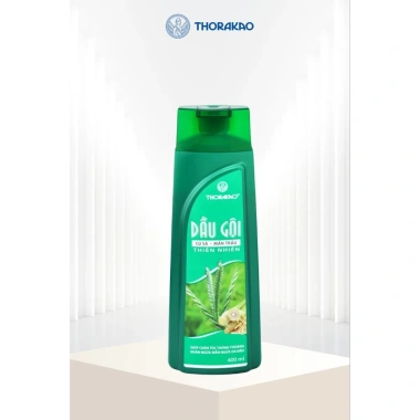 Thorakao Dầu Gội Xả 2in1 Củ Sả Mần Trầu 400ml - Sạch Gàu, Dịu Da Đầu, Tóc Khỏe