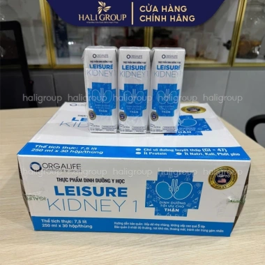 Thùng 30 Hộp Leisure Kidney 1 – Soup Dinh Dưỡng Giảm Protein cho Thận, Giá ưu đãi 1.260.000₫