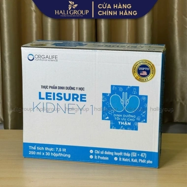 Thùng 30 Hộp Leisure Kidney 1 – Soup Dinh Dưỡng Giảm Protein cho Thận, Giá ưu đãi 1.260.000₫ 5 Thùng 30 Hộp Leisure Kidney 1 – Soup Dinh Dưỡng Giảm Protein cho Thận, Giá ưu đãi 1.260.000₫ 5