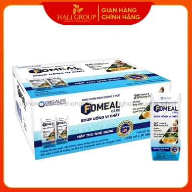 Thùng 30 Hộp Soup Uống Dinh Dưỡng Fomeal Care 250ml - Giá chỉ 1.230.000 VND