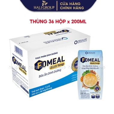 Thùng 36 Hộp Fomeal Basic Soup 200ml - Súp ăn liền dinh dưỡng, giảm giá 1.188.000 VND