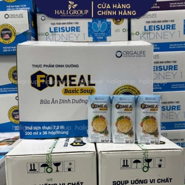 Thùng 36 Hộp Fomeal Basic Soup 200ml - Súp ăn liền dinh dưỡng, giảm giá 1.188.000 VND