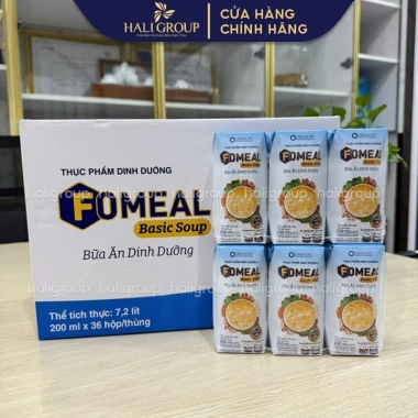 Thùng 36 Hộp Fomeal Basic Soup 200ml - Súp ăn liền dinh dưỡng, giảm giá 1.188.000 VND