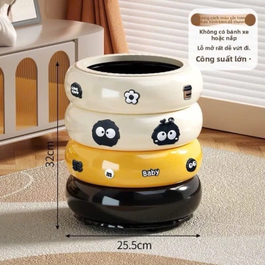 Thùng rác bánh rán hoạt hình tháo rời, dễ thương, phù hợp phòng khách, 254.150 VND 3 Thùng rác bánh rán hoạt hình tháo rời, dễ thương, phù hợp phòng khách, 254.150 VND 3