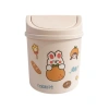 Thùng rác mini hình gấu có nắp kèm hộp đựng bút và đồ cá nhân để bàn, sticker đa màu sắc - 79.900 7