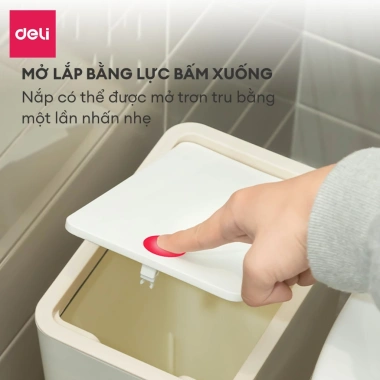 Thùng rác nắp bật nhấn nút PP nguyên sinh, tiết kiệm không gian, kháng khuẩn, giảm mùi - Văn phòng 131k 4 Thùng rác nắp bật nhấn nút PP nguyên sinh, tiết kiệm không gian, kháng khuẩn, giảm mùi - Văn phòng 131k 4