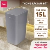 Thùng rác nắp bật nhấn nút PP nguyên sinh, tiết kiệm không gian, kháng khuẩn, giảm mùi - Văn phòng 131k 10