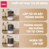Thùng rác tự động 12L DELIXVUSIGN dạng trụ tròn, căng túi rác, tiết kiệm không gian, giá chỉ 281.000đ 2