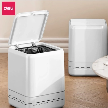 Thùng rác tự động 15L DELIxVUSIGN, dáng hộp vuông tiết kiệm không gian, chỉ 265k