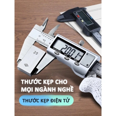 Thước cặp điện tử MONQIQI 150mm hợp kim inox màn hình LCD - Giá chỉ 99.000₫