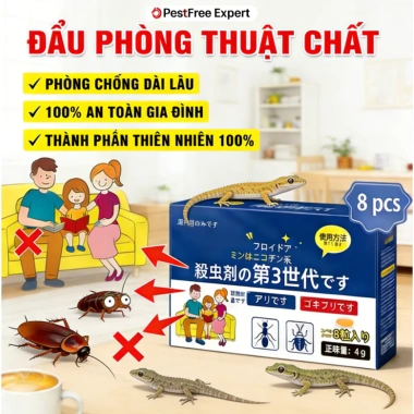 Thuốc Đuổi Tắc Kè & Thằn Lằn Hiệu Quả Ngay - Chiết Xuất Thảo Dược An Toàn, Xịt Phòng & Treo Tường, Giá Ưu Đãi 73,968₫