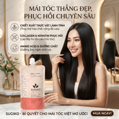Thuốc Duỗi Tóc SUGIKO 800ml - Duỗi Ép Không Cần Dập, Thẳng Tự Nhiên, Giá 285.000 VND 2