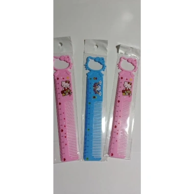 Thước lược Kitty siêu đáng yêu – Giá 9.000₫, chất mềm, thiết kế dễ thương cho bé