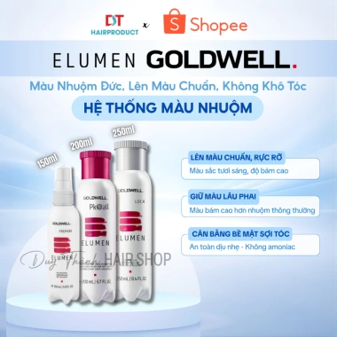 Thuốc nhuộm tóc ELUMEN GOLDWELL 200ml – Không hóa chất, lên màu chuẩn, phục hồi hư tổn, giá chỉ 280k