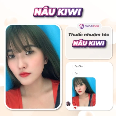 Thuốc nhuộm tóc Màu Nâu Kiwi không cần tẩy - Minzihair giảm còn 77.000 VND, ưu đãi HCM 4 Thuốc nhuộm tóc Màu Nâu Kiwi không cần tẩy - Minzihair giảm còn 77.000 VND, ưu đãi HCM 4