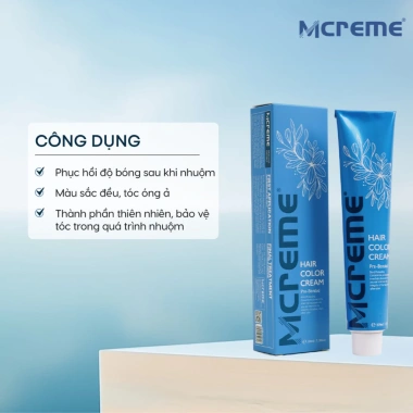 Thuốc Nhuộm Tóc MCREME 100ml Chính Hãng - Công Nghệ Châu Âu, Lên Màu Chuẩn, Bền Đẹp, Ít Mùi - Giá 75.000₫