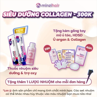 Thuốc nhuộm tóc Minzihair Màu Nâu Lạnh Trầm - Không tẩy, lên từ nền tự nhiên, 75.000đ 10