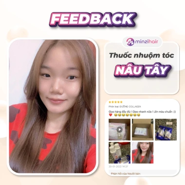 Thuốc nhuộm tóc Nâu Tây không tẩy - Minzihair, chỉ 79.000₫ (giá gốc 96.380₫) 5