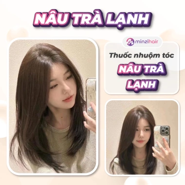 Thuốc nhuộm tóc nâu trà lạnh 2.025 - Không cần tẩy, giá chỉ 149k - Minzihair HCM 3