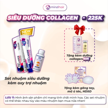 Thuốc nhuộm tóc nâu trà lạnh không tẩy, lên từ tóc đen - Minzihair HCM 149k 4