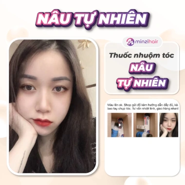 Thuốc nhuộm tóc Nâu Tự Nhiên Minzihair - Không cần tẩy, giá 77.000 VND, mua ngay HCM