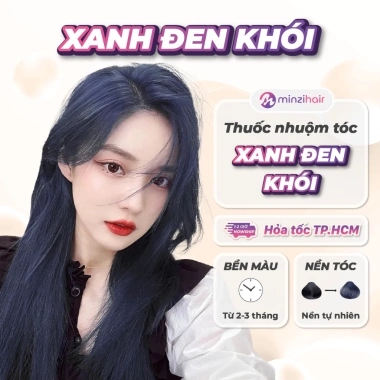 Thuốc nhuộm tóc Xanh Dương Đen Khói không cần tẩy - Minzihair HCM, giá 77.000đ