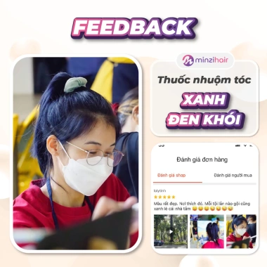 Thuốc nhuộm tóc Xanh Dương Đen Khói không cần tẩy - Minzihair HCM, giá 77.000đ