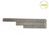 Thước thẳng kim loại Pufangnice 15-30cm thép không gỉ đo hai mặt VN, chính xác cao 4