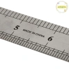 Thước thẳng kim loại Pufangnice 15-30cm thép không gỉ đo hai mặt VN, chính xác cao 6