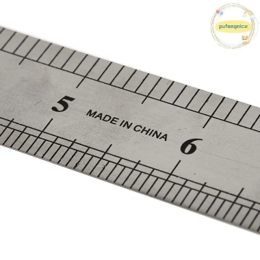 Thước thẳng kim loại Pufangnice 15-30cm thép không gỉ đo hai mặt VN, chính xác cao 6 Thước thẳng kim loại Pufangnice 15-30cm thép không gỉ đo hai mặt VN, chính xác cao 6