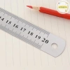 Thước thẳng kim loại Pufangnice 15-30cm thép không gỉ đo hai mặt VN, chính xác cao 8