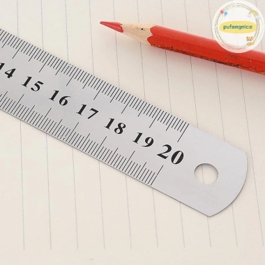 Thước thẳng kim loại Pufangnice 15-30cm thép không gỉ đo hai mặt VN, chính xác cao 8 Thước thẳng kim loại Pufangnice 15-30cm thép không gỉ đo hai mặt VN, chính xác cao 8