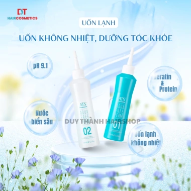Thuốc Uốn Lạnh ATS Aqua 150ml x2 - Uốn Không Nhiệt, Dưỡng Ẩm, Chăm Sóc Tóc Khô Xơ, Giá Ưu Đãi 130.000₫