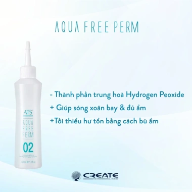 Thuốc Uốn Lạnh ATS Aqua 150ml x2 - Uốn Không Nhiệt, Dưỡng Ẩm, Chăm Sóc Tóc Khô Xơ, Giá Ưu Đãi 130.000₫