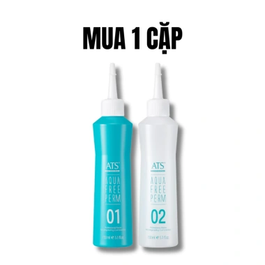 Thuốc Uốn Lạnh ATS Aqua 150ml x2 - Uốn Không Nhiệt, Dưỡng Ẩm, Chăm Sóc Tóc Khô Xơ, Giá Ưu Đãi 130.000₫