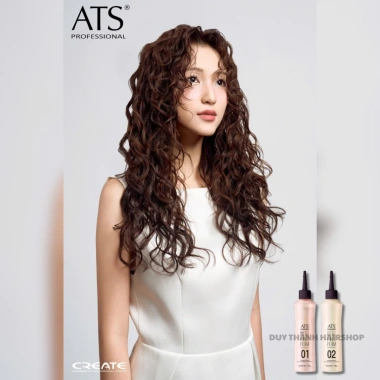 Thuốc Uốn Lạnh ATS Real Free Perm 150ml x2 - Tạo xoăn đẹp, uốn trực tiếp, giảm giá 18% chỉ 145.000₫ 6