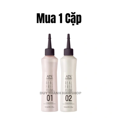 Thuốc Uốn Lạnh ATS Real Free Perm 150ml x2 - Tạo xoăn đẹp, uốn trực tiếp, giảm giá 18% chỉ 145.000₫ 10