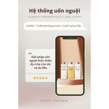 Thuốc Uốn Lạnh CUENIC 280ml x2 Hàn Quốc - Tạo Sóng Căng, Giữ Nếp Lâu, Giá 370.000 VND