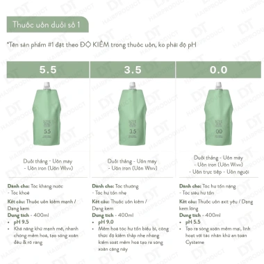 Thuốc uốn nóng Duỗi SOTE TIDY PERM 400ml – Sóng xoăn mềm mượt, mùi nhẹ, không khô xơ, giá 240.000