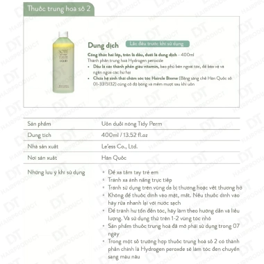Thuốc uốn nóng Duỗi SOTE TIDY PERM 400ml – Sóng xoăn mềm mượt, mùi nhẹ, không khô xơ, giá 240.000