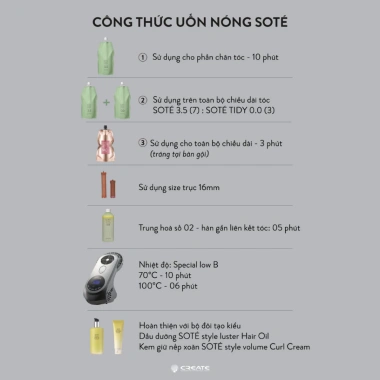 Thuốc uốn nóng Duỗi SOTE TIDY PERM 400ml – Sóng xoăn mềm mượt, mùi nhẹ, không khô xơ, giá 240.000 8 Thuốc uốn nóng Duỗi SOTE TIDY PERM 400ml – Sóng xoăn mềm mượt, mùi nhẹ, không khô xơ, giá 240.000 8