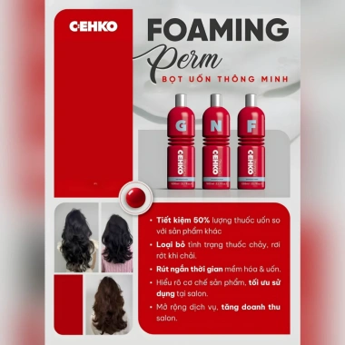 Thuốc Uốn Phục Hồi Tóc CEHKO 1.000ml - Tạo Sóng Xoăn, Dưỡng Sâu Gel, 890.000 VND