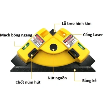 Thước vuông laser MONQIQI đo 90 độ đa chức năng - Giá chỉ 140.000₫ giảm ngay 6